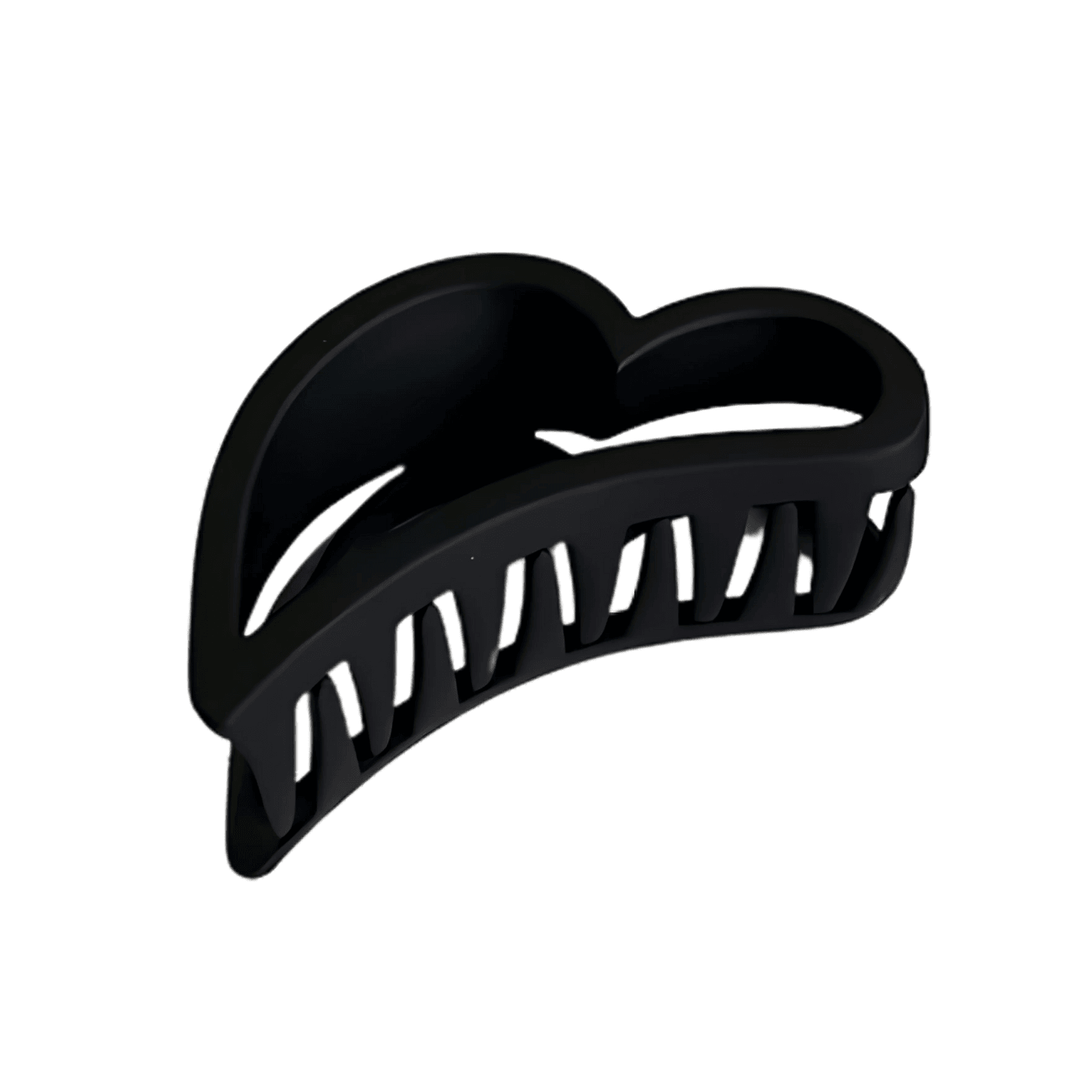 Heart-Shaped Matte Claw Clip - Gummia